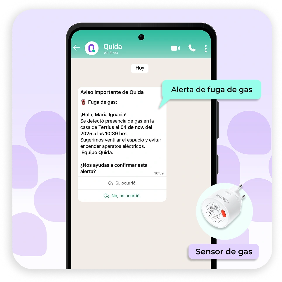 fuga de gas